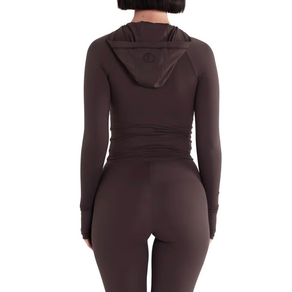 NWT Body By Raven Tracy 2-Piece Set Chocolate Brown S Hoodie & XL Pants - Picture 3 of 11